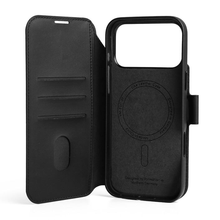 Vonmählen Kunstleder-Folio für iPhone 17 Pro Max, schwarz