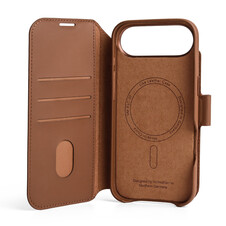 Vonmählen Kunstleder-Folio für iPhone 17 Air, braun