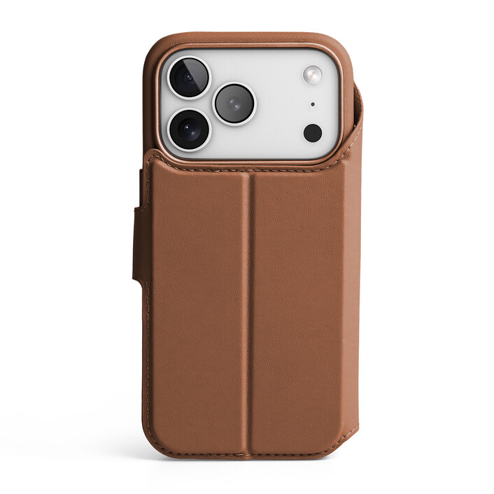 Vonmählen Kunstleder-Folio für iPhone 17 Pro Max, braun