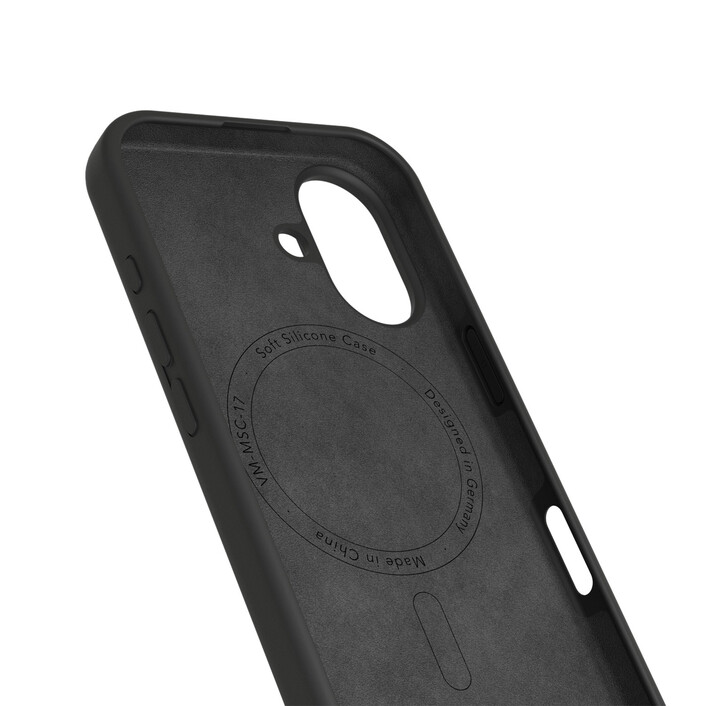 Vonmählen Silikon-Case für iPhone 17, schwarz
