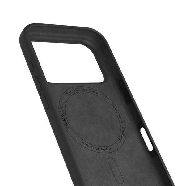 Vonmählen Silikon-Case für iPhone 17 Pro Max, schwarz