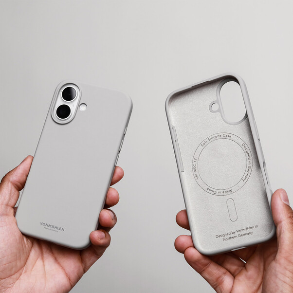 Vonmählen Silikon-Case für iPhone 17, hellgrau
