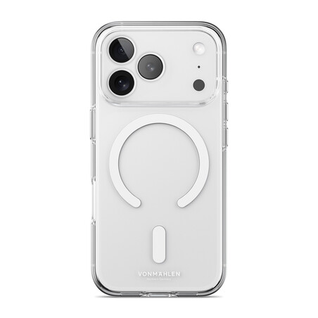 Sie sehen das Produktbild 01 von Vonmählen Transparent Case 2 für iPhone 17 Pro Max, weiss Vonmählen Transparent Case 2 für iPhone 17 Pro Max, weiss