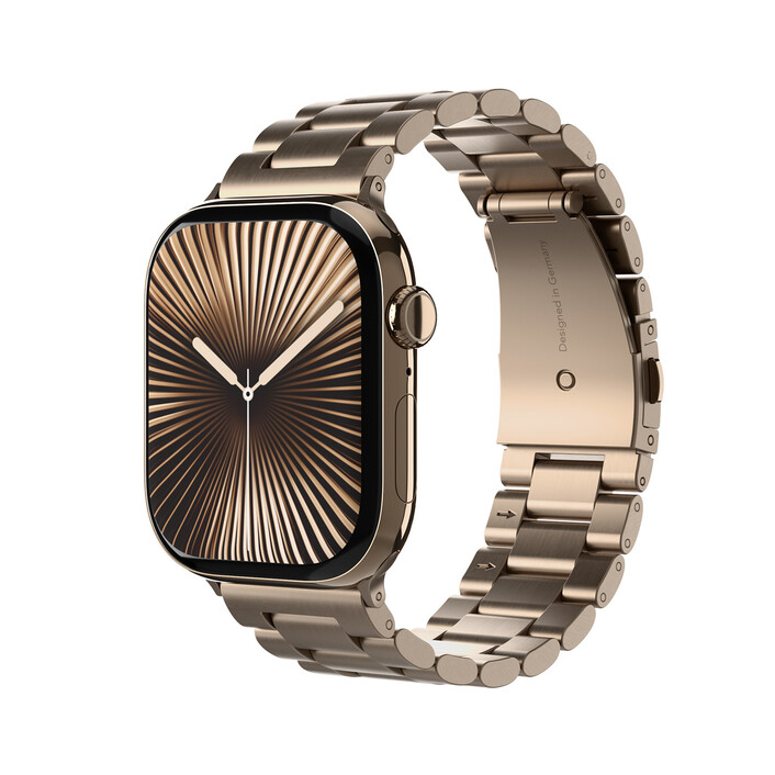 Vonmählen Gliederarmband 2 für Apple Watch 44/45/46/49mm, gold