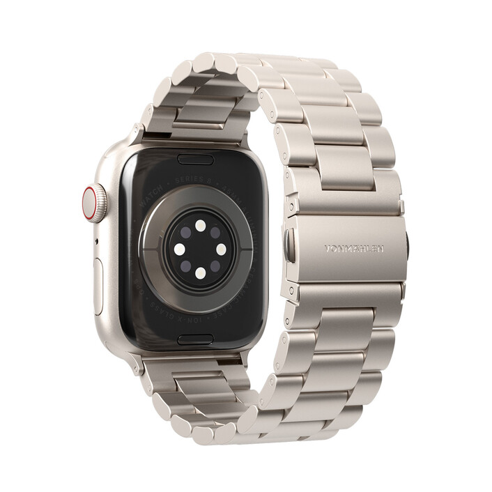 Vonmählen Gliederarmband 2 für Apple Watch 44/45/46/49mm, champagne