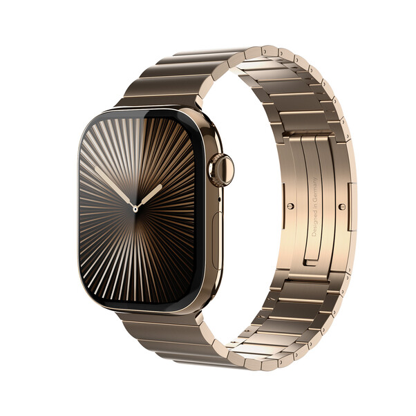 Vonmählen Edelstahl Gliederarmband Pro für Apple Watch 40/41/42mm, gold