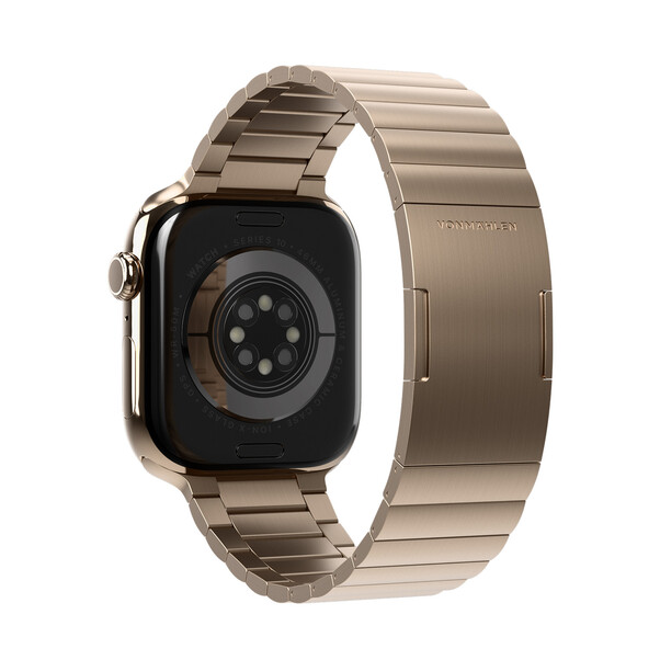 Vonmählen Edelstahl Gliederarmband Pro für Apple Watch 44/45/46/49mm, gold
