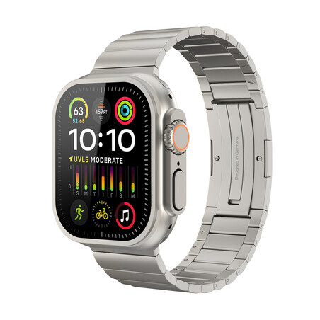 Vonmählen Titan Gliederarmband Pro für Apple Watch 44/45/46/49mm, beige