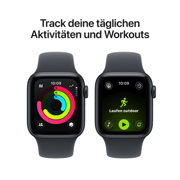Apple Watch SE 3 GPS, 40 mm Aluminiumgehäuse Mitternacht, Sportarmband Mitternacht – S/M