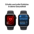 Apple Watch Series 11 GPS + Cellular, 42 mm Aluminiumgehäuse Space Grau, Sportarmband Schwarz - M/L