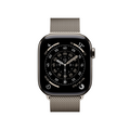 Apple Watch Series 11 GPS + Cellular, 42 mm Titangehäuse Natur, Milanaise Armband Natur