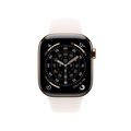 Apple Watch Series 11 GPS + Cellular, 42 mm Titangehäuse Gold, Sportarmband Blassrosa - S/M