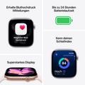 Apple Watch Series 11 GPS + Cellular, 46 mm Aluminiumgehäuse Diamantschwarz, Sportarmband Schwarz - S/M