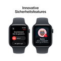 Apple Watch SE 3 GPS, 44 mm Aluminiumgehäuse Mitternacht, Sportarmband Mitternacht – S/M