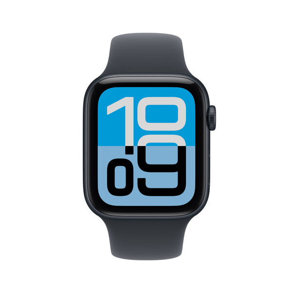 Apple Watch SE 3 GPS, 44 mm Aluminiumgehäuse Mitternacht, Sportarmband Mitternacht – M/L