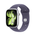 Apple Watch Series 11 GPS + Cellular, 46 mm Aluminiumgehäuse Silber, Sportarmband Nebelviolett - M/L
