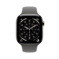 Apple Watch Series 11 GPS + Cellular, 46 mm Titangehäuse Natur, Sportarmband Steingrau - M/L