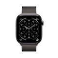 Apple Watch Series 11 GPS + Cellular, 46 mm Titangehäuse Schiefer, Milanaise Armband Schiefer - M/L