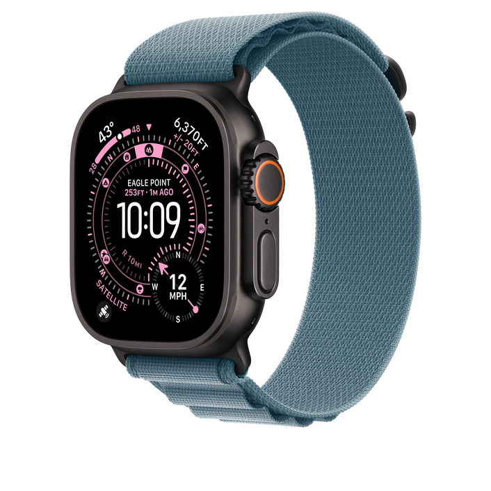 49 mm Alpine Loop Hellblau - Small - Titan Schwarz