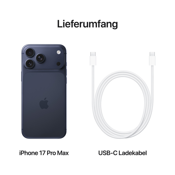 iPhone 17 Pro Max 256 GB Tiefblau