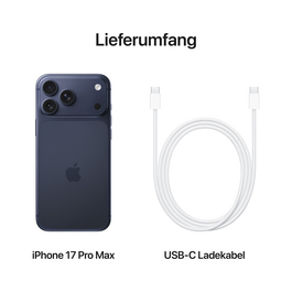 iPhone 17 Pro Max 1 TB Tiefblau