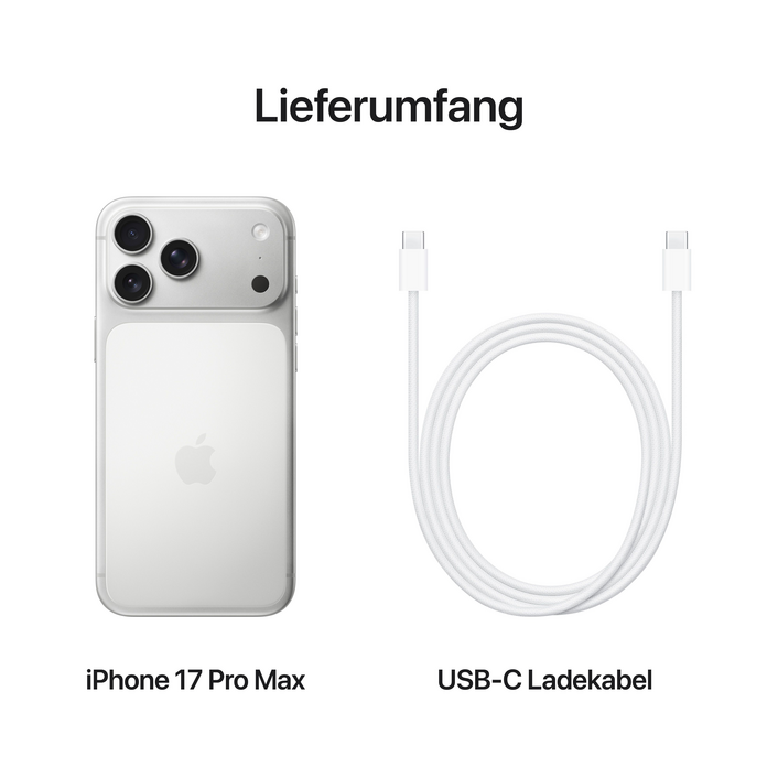 iPhone 17 Pro Max 2 TB Silber