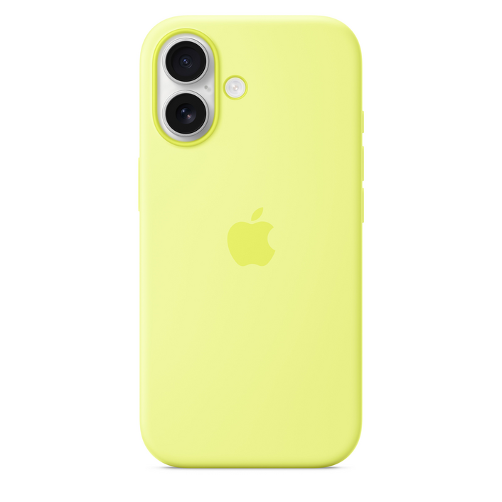 iPhone 17 Silikon Case mit MagSafe - Neongelb