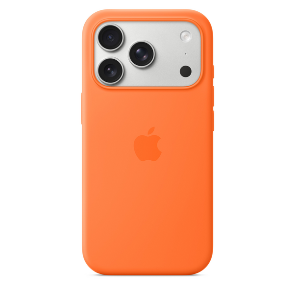 iPhone 17 Pro Silikon Case mit MagSafe - Orange