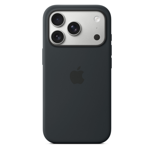 iPhone 17 Pro Silikon Case mit MagSafe - Schwarz