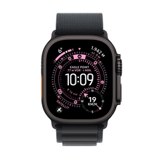 Apple Watch Ultra 3 GPS + Cellular, 49 mm Titangehäuse Schwarz, Alpine Loop Schwarz - Small