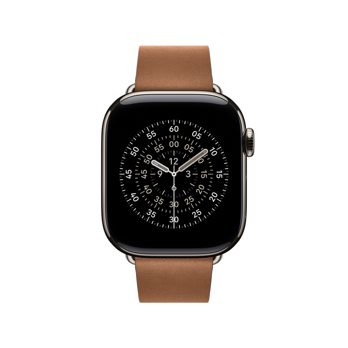 42 mm Armband mit Moderner Schließe Karamell - Medium