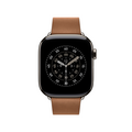 42 mm Armband mit Moderner Schließe Karamell - Large