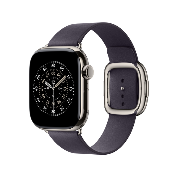 42 mm Armband mit Moderner Schließe Mitternachtsviolett - Medium