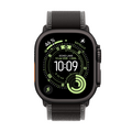 Apple Watch Ultra 3 GPS + Cellular, 49 mm Titangehäuse Schwarz, Trail Loop Schwarz/Kohlegrau - S/M
