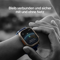 Apple Watch Ultra 3 GPS + Cellular, 49 mm Titangehäuse Schwarz, Trail Loop Schwarz/Kohlegrau - S/M