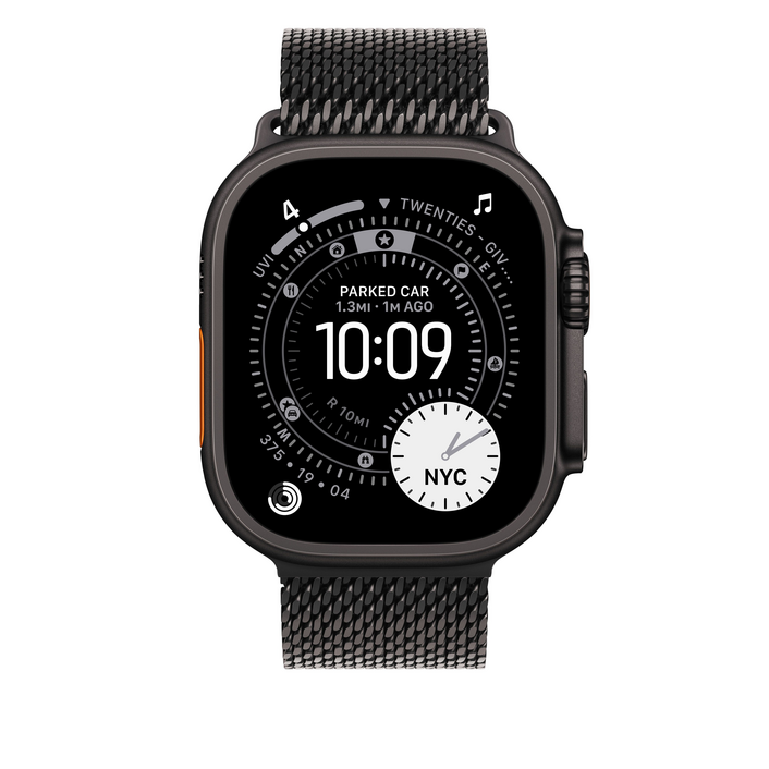 49 mm Milanaise Armband Titan Schwarz – L