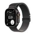 Apple Watch Ultra 3 GPS + Cellular, 49 mm Titangehäuse Schwarz, Milanaise Armband Titan Schwarz - Large