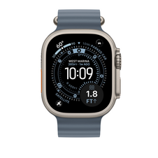 49 mm Ocean Armband Maritimblau - Titan Natur