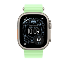49 mm Ocean Armband Neongrün - Titan Natur