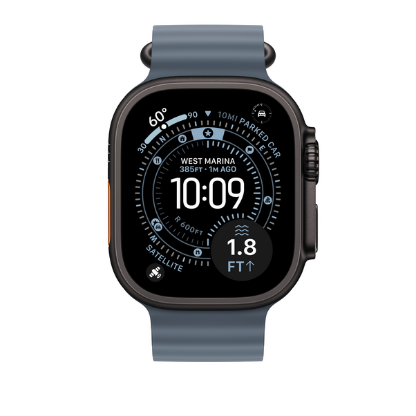 49 mm Ocean Armband Maritimblau - Titan Schwarz