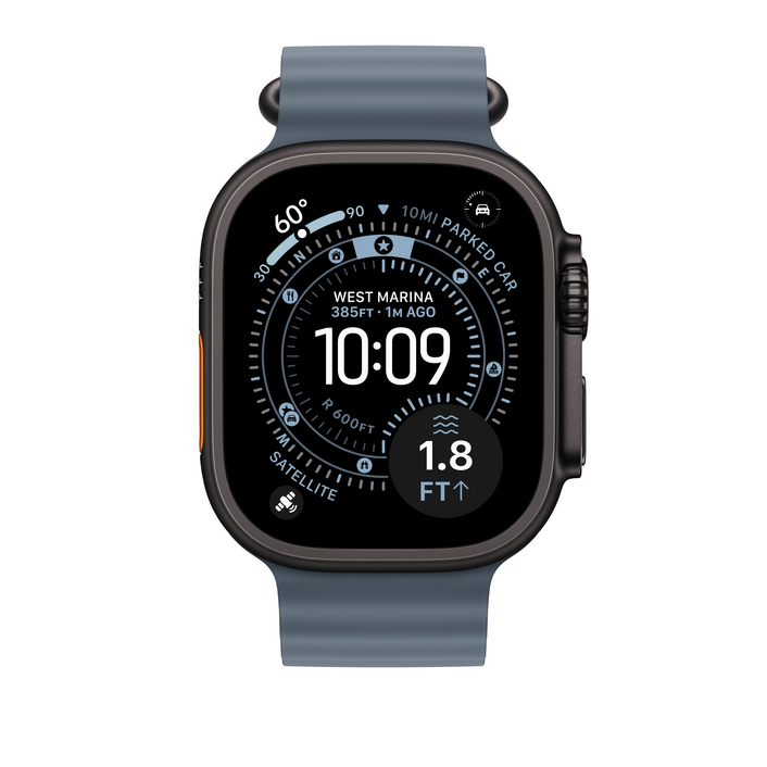 49 mm Ocean Armband Maritimblau - Titan Schwarz
