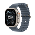 Apple Watch Ultra 3 GPS + Cellular, 49 mm Titangehäuse Natur, Ocean Armband Maritimblau