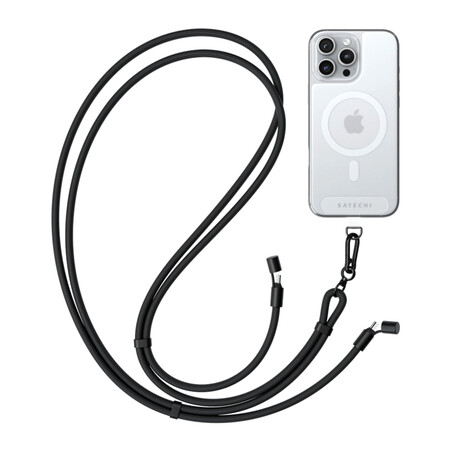 Satechi On-the-Go Lanyard Kabel, schwarz
