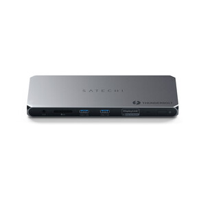 Satechi Thunderbolt 4 Docking Station mit Display Link, silber