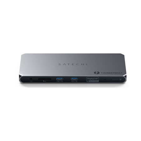 Sie sehen das Produktbild 01 von Satechi Thunderbolt 4 Docking Station mit Display Link, silber Satechi Thunderbolt 4 Docking Station mit Display Link, silber