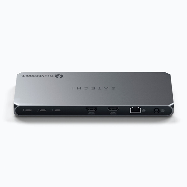 Satechi Thunderbolt 4 Docking Station mit Display Link, silber