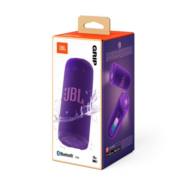 JBL Grip, kompakter Bluetooth-Lautsprecher, lila