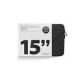 Trunk Textile Neopren Sleeve gerippt für MacBook Air/MacBook Pro 15&quot; mit Tasche, schwarz