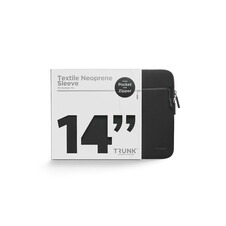 Trunk Textile Neopren Sleeve gerippt für MackBook Air/MacBook Pro 14&quot; mit Tasche, schwarz