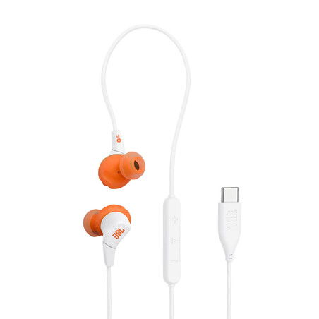 JBL Endurance RUN 3C, In-Ear-Sport-Kopfhörer mit Kabel, weiss